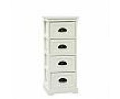 idimex Chiffonnier LANDHAUS, 4 tiroirs, blanc