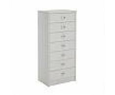 idimex Commode chiffonnier DONIA, en mélaminé blanc mat