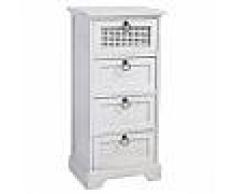 idimex Chiffonnier IRMA, 4 tiroirs, blanc