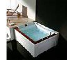 distribain Baignoire balnéo rectangulaire D-Makatea whirlpool 37 jets