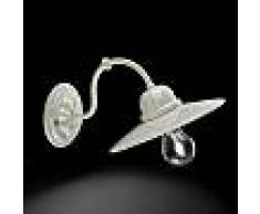Ferroluce Applique murale de style rustique faite en céramique Retro Ferroluce