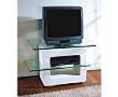 Meuble TV de design en pierre naturelle de Vicenza et cristal Eleni