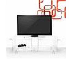 Meuble TV de design moderne en plexiglas transparent Mago Double