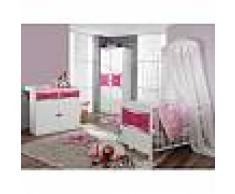 mobistoxx Chambre bébé complète PIPA blanc/rose