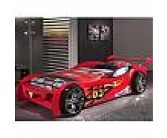 mobistoxx Lit enfant voiture SPEED TURBO 90x200 cm rouge