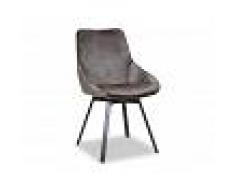 Mobistoxx Chaise design pivotante ISKO brun