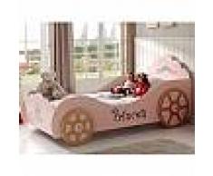 mobistoxx Lit enfant voiture PINK LADY 90x200 cm rose