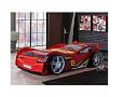 mobistoxx Lit enfant voiture NIGHT RACER 90x200 cm rouge