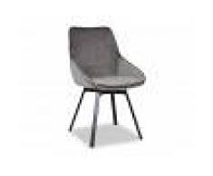 Mobistoxx Chaise design pivotante ISKO gris