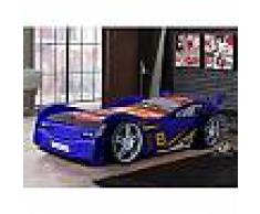 mobistoxx Lit enfant voiture NIGHT RACER 90x200 cm bleu