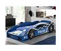 mobistoxx Lit enfant VOITURE DE POLICE 70x140 cm bleu