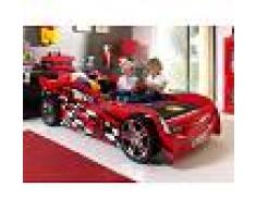 Mobistoxx Lit enfant voiture NIGHT SPEEDER 90x200 cm rouge
