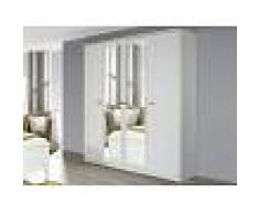 Mobistoxx Armoire ROXIE 4 portes avec miroirs blanc