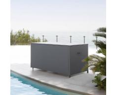 Coffre de rangement Bayana Ardoise Jardin 166 x 76 x 79 cm - Acier traité époxy, Texaline