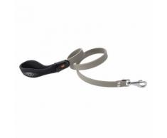 Laisse souple Ergoflex G gris avec poignée ergonomique pour chien Longueur 110 cm / Largeur 25 mm