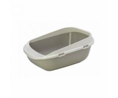 Bac à litière géant pour chat ou chiot 65 cm Coloris Taupe