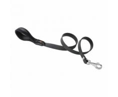 Laisse souple Ergoflex G noir avec poignée ergonomique pour chien 18/110