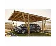 Carport en bois 2 voitures 34 m2 - Vosges