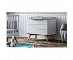 Vox Commode à langer blanche scandinave - Nature Vox