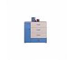 COMMODE ENFANT 4 TIROIRS 1 PORTE B AXEL