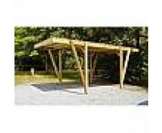 Carport en bois autoclave 17 m2 - Alpin