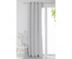 Rideau isolant et obscurcissant double face - gris acier