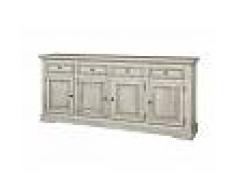 Cointra Enfilade design rustique avec 4 portes et 4 tiroirs coloris chêne clair