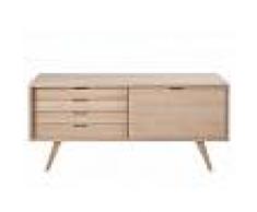 Enfilade à 4 tiroirs design scandinave en bois massif
