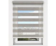 Store enrouleur jour nuit Gris Lin sur mesure