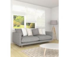 Store bateau Voile M1, blanc casse, sur mesure