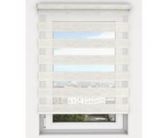 Store enrouleur jour nuit Blanc Lin sur mesure