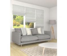 Store bateau Lin, Gris, sur mesure