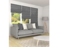 Store bateau Lin, gris souris, sur mesure