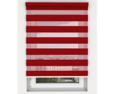Store enrouleur jour nuit Rouge piment sur mesure