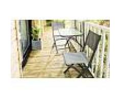 TABLE DE BALCON PLIANTE GRISE ANTHRACITE