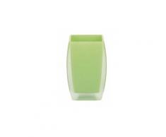 Set accessoires salle de bain gobelet salle de bain freddo - 10,5 x 7 x 7cm - vert clair