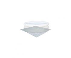 Tapis de sol gris 330 x 330 cm pour piscine ronde hors sol ? 300cm, bâche, couverture, protection sol