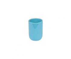 Set accessoires salle de bain gobelet céramique bleu océan