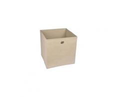 Set accessoires salle de bain homea panier de rangement intissé 31x29x31 cm taupe