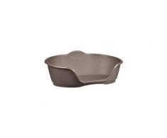 Panier plastique pour chien design city gris taupe 53cm