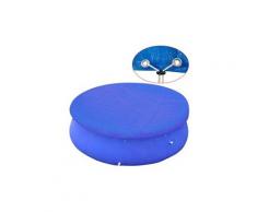Bâche de piscine en pe ronde 360 - 367 cm 90 g/m2
