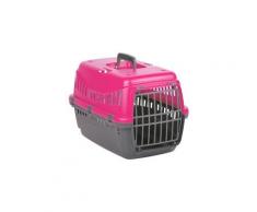 Panier de transport cage de voyage pour chat et chien rose