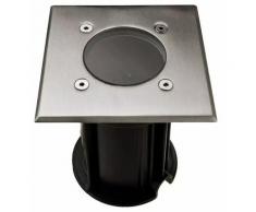 Lampe de sol design en acier inoxydable pour balcon en verre et verre dans un ensemble comprenant