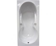 Ondee - Baignoire FANY - Bac rectangulaire 170x75cm - ABS et Acryl renforcé 3mm - Blanc