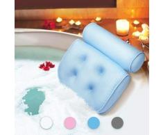 ILoveMilan Coussin de bain 38 x 36 x 8, 5 cm bleu