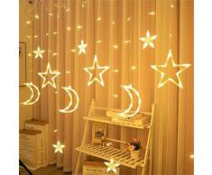 Rideau lumineux LED pour fenêtre - Guirlande lumineuse - Éclairage de Noël - Guirlande lumineuse