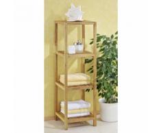 Étagère De Salle De Bain Colonne Mobile Noyer Marte