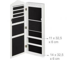 Armoire pour bijoux, miroir, fermeture magnétique, montage mural, suspendu, miroir bijoux, HlP