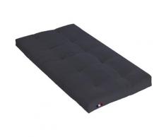 Terre De Nuit - Matelas futon anthracite en coton 90x200 - Anthracite