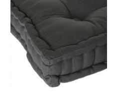 Coussin de sol Karlos - 40 x 40 cm - Gris foncé